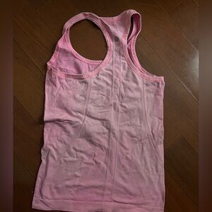 Lululemon Athletica Pink Fitted Cut Out Tank Top